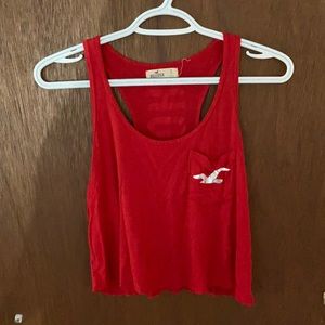 Hollister Red Cropped Tank